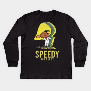 speedy gonzales retro Kids Long Sleeve T-Shirt